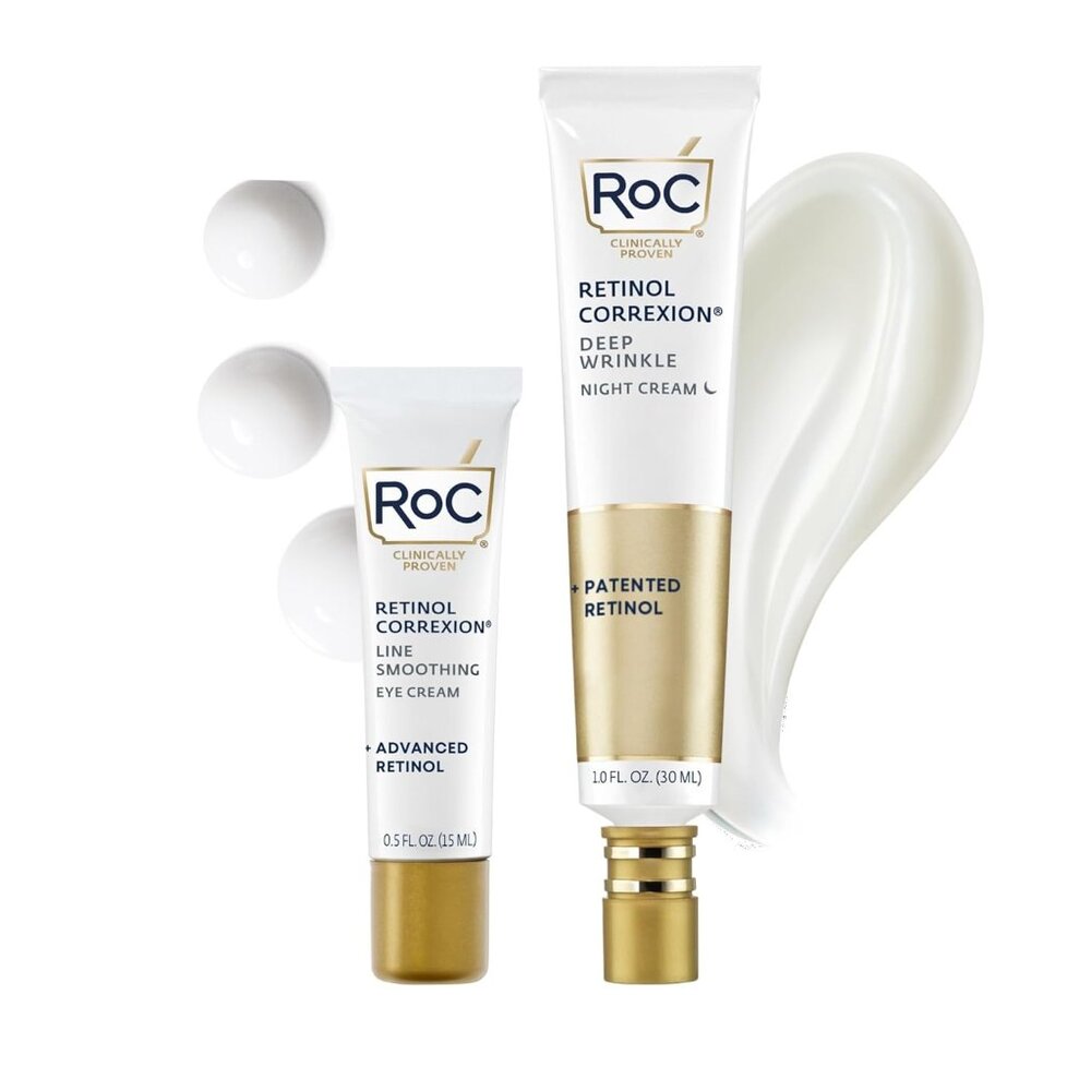 Retinol Correxion Value Set Duo, Deep Wrinkle Anti-Aging Night Face Cream + Unde